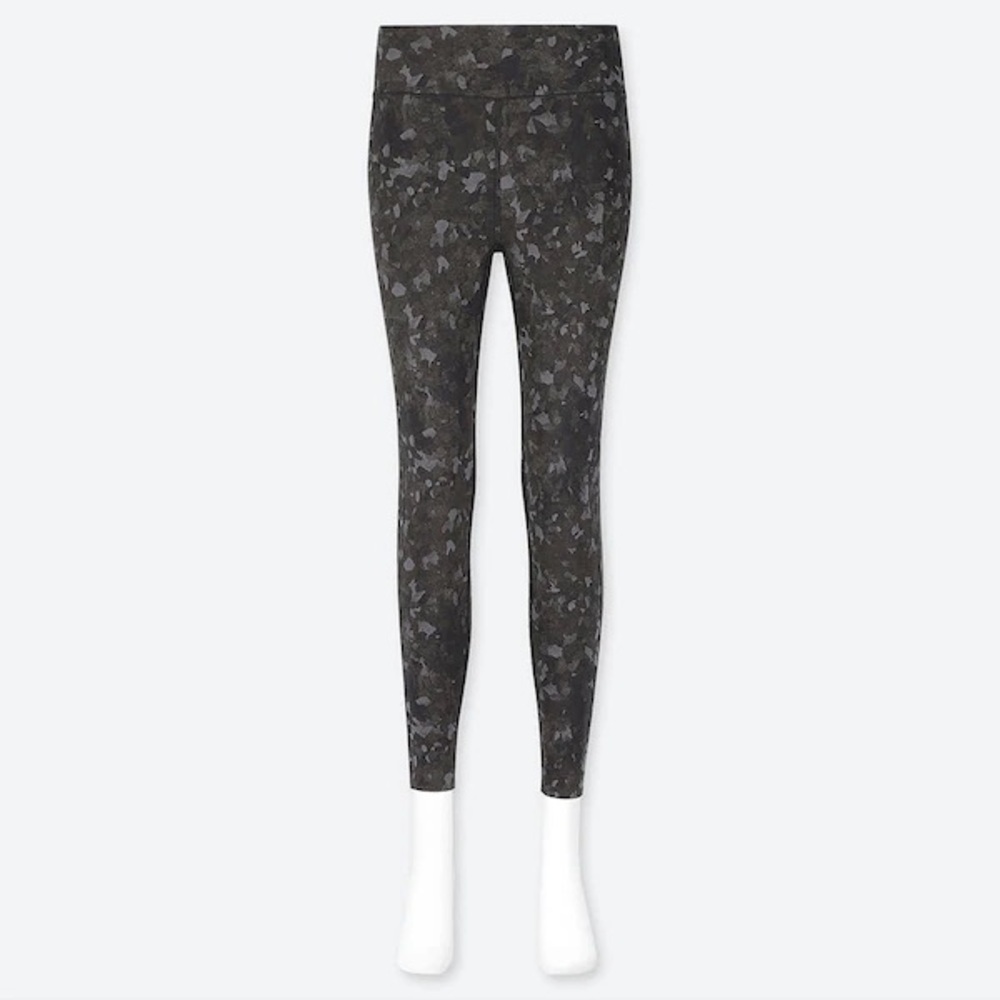 Uniqlo Airism Black Camouflage Leggings